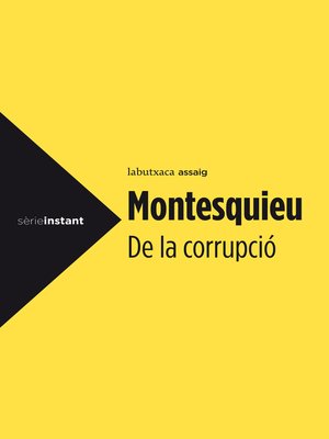 cover image of De la corrupció